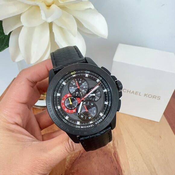 NWT Michael Kors Ryker Chronograph Black‎ Dial Men's Watch - Picture 6 of 6